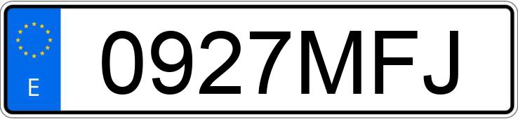 Numer rejestracyjny 0927MFJ posiada BMW SERIE 3 Numer rejestracyjny 0927MFJ posiada BMW SERIE 3