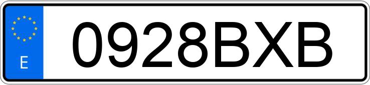 Numer rejestracyjny 0928BXB posiada VOLKSWAGEN PASSAT