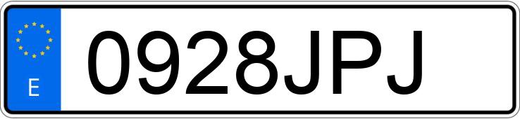 Numer rejestracyjny 0928JPJ posiada RENAULT ESPACE Numer rejestracyjny 0928JPJ posiada RENAULT ESPACE