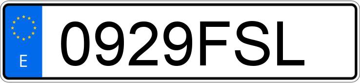 Numer rejestracyjny 0929FSL posiada BMW SERIE 3