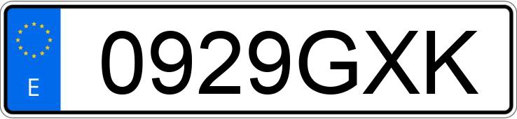 Numer rejestracyjny 0929GXK posiada FORD MONDEO