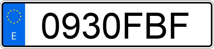 Numer rejestracyjny 0930FBF posiada ALFA ROMEO 166