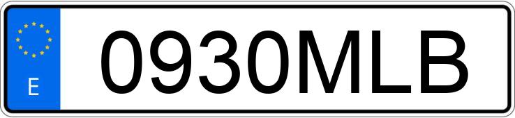 Numer rejestracyjny 0930MLB posiada FORD KUGA