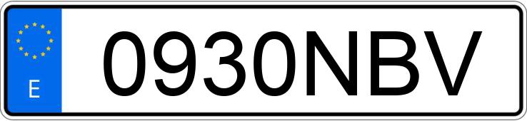 Numer rejestracyjny 0930NBV posiada JAGUAR XKR