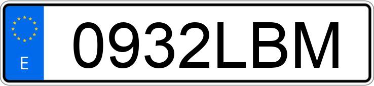 Numer rejestracyjny 0932LBM posiada OPEL ASTRA