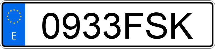 Numer rejestracyjny 0933FSK posiada MERCEDES C (204)