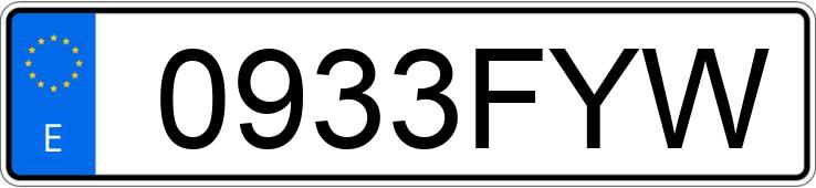 Numer rejestracyjny 0933FYW posiada BMW SERIE 5 E60 535DA