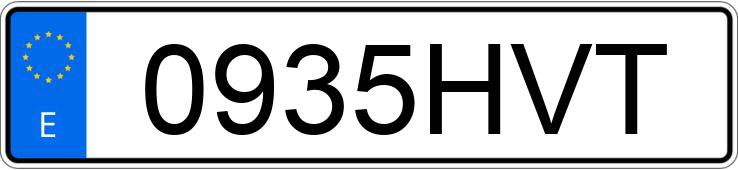 Numer rejestracyjny 0935HVT posiada OPEL INSIGNIA