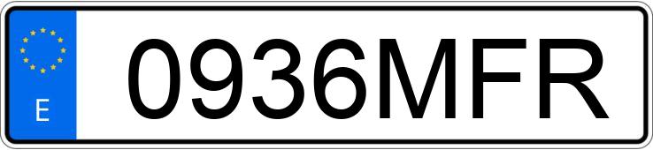 Numer rejestracyjny 0936MFR posiada SEAT IBIZA Numer rejestracyjny 0936MFR posiada SEAT IBIZA