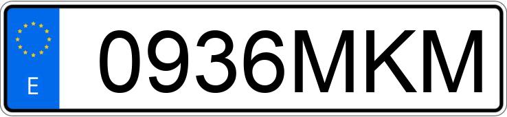 Numer rejestracyjny 0936MKM posiada BMW SERIE 4