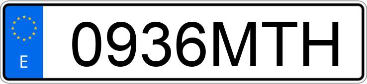 Numer rejestracyjny 0936MTH posiada RENAULT D