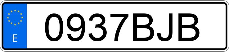 Numer rejestracyjny 0937BJB posiada PEUGEOT 306