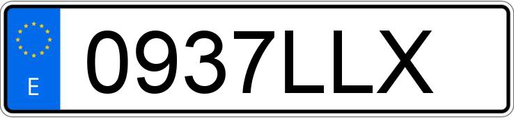 Numer rejestracyjny 0937LLX posiada PEUGEOT RIFTER Numer rejestracyjny 0937LLX posiada PEUGEOT RIFTER