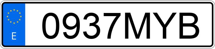 Numer rejestracyjny 0937MYB posiada VOLKSWAGEN SHARAN Numer rejestracyjny 0937MYB posiada VOLKSWAGEN SHARAN