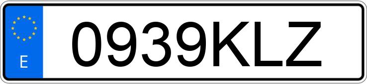 Numer rejestracyjny 0939KLZ posiada FORD KUGA Numer rejestracyjny 0939KLZ posiada FORD KUGA