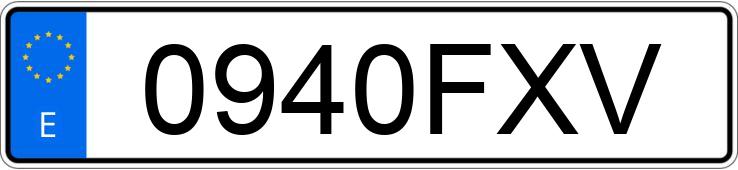 Numer rejestracyjny 0940FXV posiada BMW X5