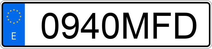 Registreringsnumret 0940MFD har SKODA KODIAQ