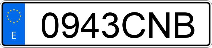 Numer rejestracyjny 0943CNB posiada SKODA OCTAVIA Numer rejestracyjny 0943CNB posiada SKODA OCTAVIA