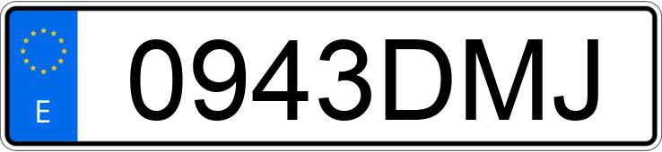 Numer rejestracyjny 0943DMJ posiada BMW X3