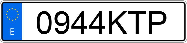 Il numero di registrazione 0944KTP ha CUPRA ATECA Il numero di registrazione 0944KTP ha CUPRA ATECA