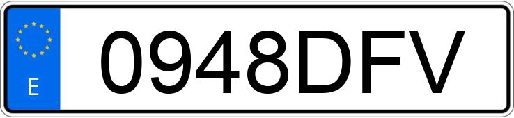 Numer rejestracyjny 0948DFV posiada VOLKSWAGEN TOUAREG