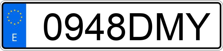 Numer rejestracyjny 0948DMY posiada VOLVO S60