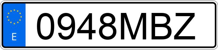 Numer rejestracyjny 0948MBZ posiada LEXUS ES 300 H