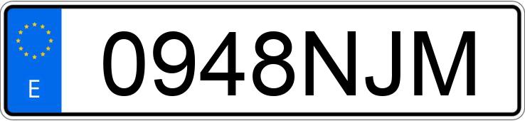 Numer rejestracyjny 0948NJM posiada BMW X3