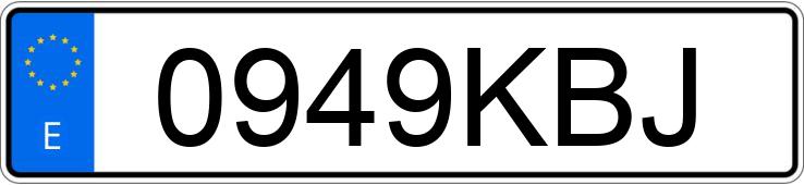 Registreringsnumret 0949KBJ har DACIA SANDERO