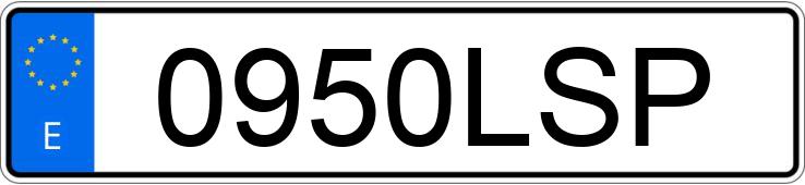 Numer rejestracyjny 0950LSP posiada DACIA DUSTER