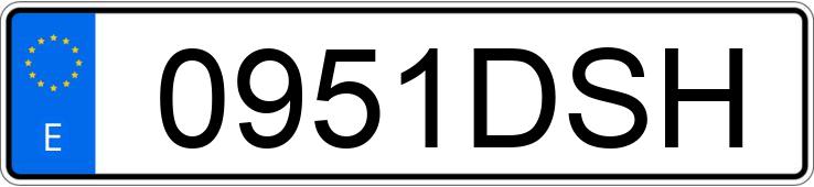 Numer rejestracyjny 0951DSH posiada SEAT IBIZA