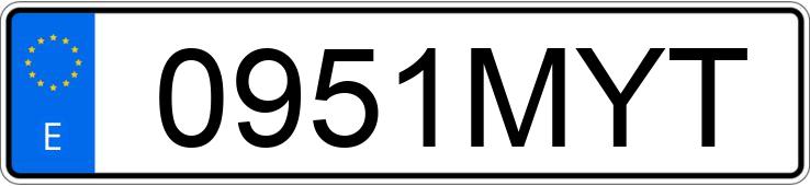 Numer rejestracyjny 0951MYT posiada VOLKSWAGEN GOLF Numer rejestracyjny 0951MYT posiada VOLKSWAGEN GOLF