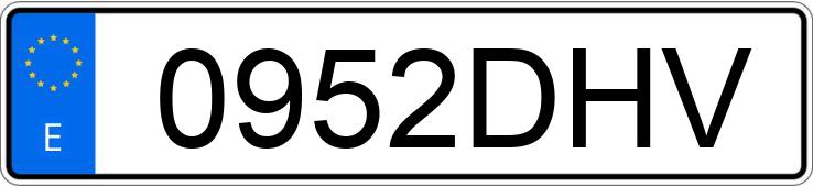 Numer rejestracyjny 0952DHV posiada CITROEN C3