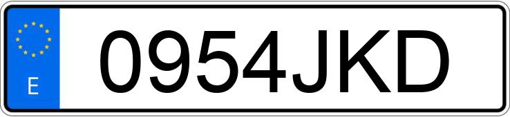 Numer rejestracyjny 0954JKD posiada SEAT IBIZA