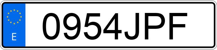 Numer rejestracyjny 0954JPF posiada AUDI A6