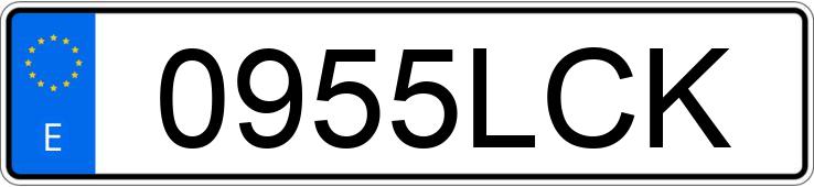 Numer rejestracyjny 0955LCK posiada MERCEDES GLE (166-292)