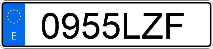 Numer rejestracyjny 0955LZF posiada MERCEDES C (204)