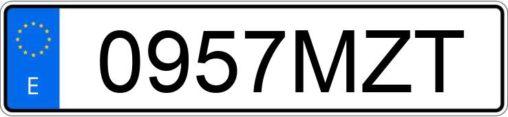 Numer rejestracyjny 0957MZT posiada BMW SERIE 1