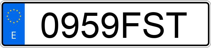 Registreringsnummeret 0959FST har FORD FOCUS