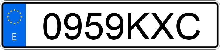 Numer rejestracyjny 0959KXC posiada TOYOTA GT86