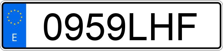 Numer rejestracyjny 0959LHF posiada RENAULT CLIO