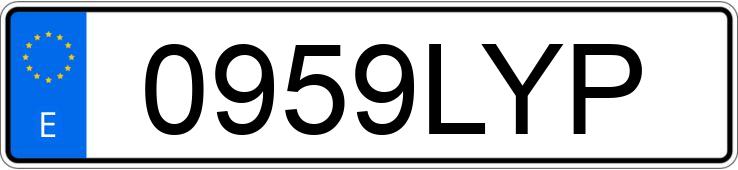 Numer rejestracyjny 0959LYP posiada HYUNDAI TUCSON