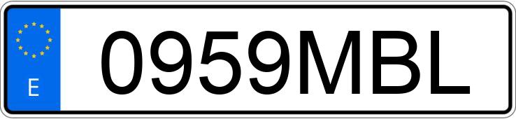 Numer rejestracyjny 0959MBL posiada VOLKSWAGEN GOLF Numer rejestracyjny 0959MBL posiada VOLKSWAGEN GOLF