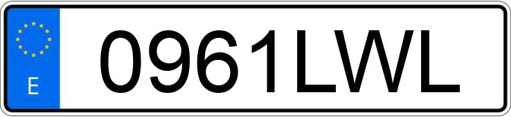 Numer rejestracyjny 0961LWL posiada VOLKSWAGEN T-ROC