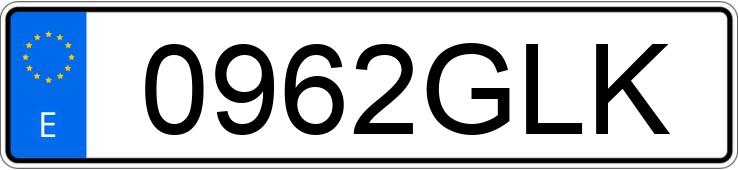 Numer rejestracyjny 0962GLK posiada PEUGEOT 207