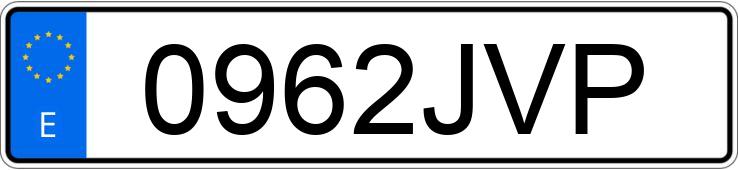 Numer rejestracyjny 0962JVP posiada AUDI A6