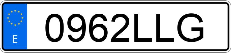 Numer rejestracyjny 0962LLG posiada DACIA DOKKER