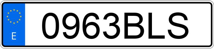 Numer rejestracyjny 0963BLS posiada MERCEDES C (203)