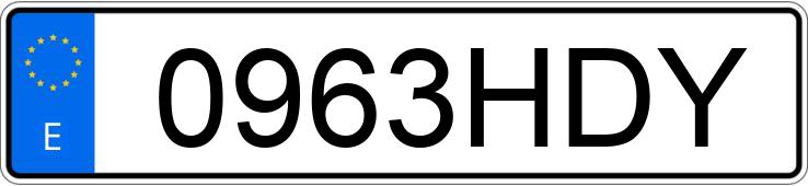 Numer rejestracyjny 0963HDY posiada MERCEDES E (212-207) Numer rejestracyjny 0963HDY posiada MERCEDES E (212-207)