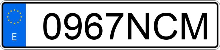 Numer rejestracyjny 0967NCM posiada HONDA XL 750